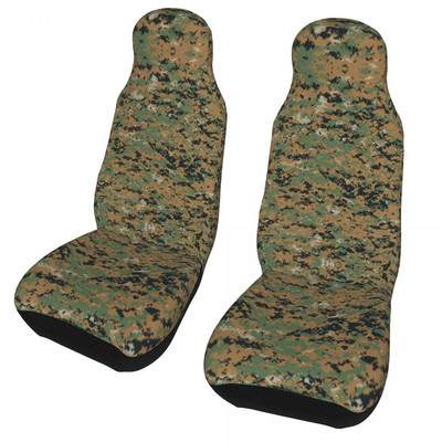 Marpat Military Army Camo priekšējā auto sēdekļa vāka apdruka Woodland Camouflage automašīnu sēdekļu pārvalki der jebkuram kravas furgonam RV SUV 2 gab.