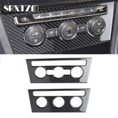 Skirta Vw Golf 7 Mk7 Vii 2013 2014 2015 2016 2017 anglies pluošto vidaus centrinės konsolės oro kondicionavimo rankenėlės rėmo dangčio apdaila