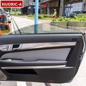 Rozsdamentes acél autó ajtólap dekorációs burkolat burkolat Mercedes Benz E osztályú Coupe W207 C207 2009-2013 belső kiegészítőkhöz