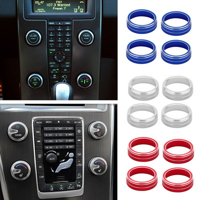 Automašīnas veidošanas gaisa kondicionētājs Rotācijas poga Siltuma kontroles slēdzis Poga apdare Fit VOLVO S60 V60 XC60 S80 V40 Auto piederumi