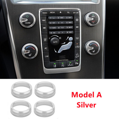 Car Styling Légkondicionáló Forgógombos hőszabályozó kapcsoló gomb Trim Fit VOLVO S60 V60 XC60 S80 V40 autótartozékokhoz