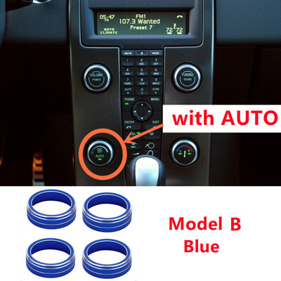 Car Styling Légkondicionáló Forgógombos hőszabályozó kapcsoló gomb Trim Fit VOLVO S60 V60 XC60 S80 V40 autótartozékokhoz