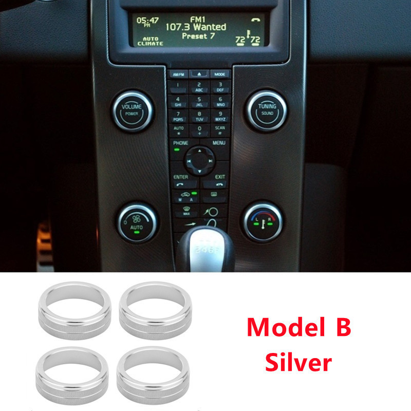 Car Styling Légkondicionáló Forgógombos hőszabályozó kapcsoló gomb Trim Fit VOLVO S60 V60 XC60 S80 V40 autótartozékokhoz