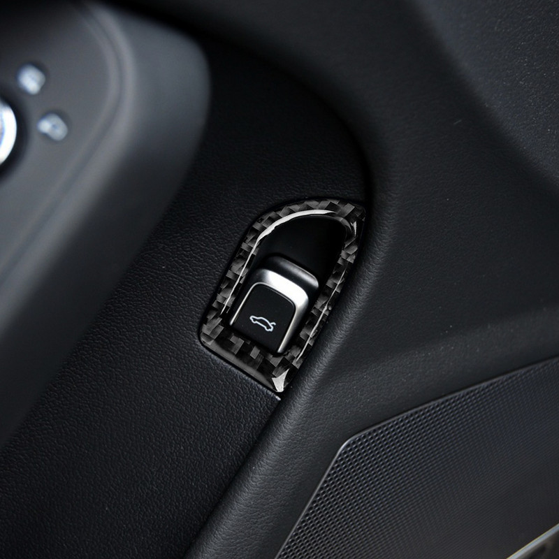 Audi A4 B8-hoz 2009-2016 autóformázó csomagtartó kapcsoló gombkeret borító matrica dekoráció autóbelső kiegészítők