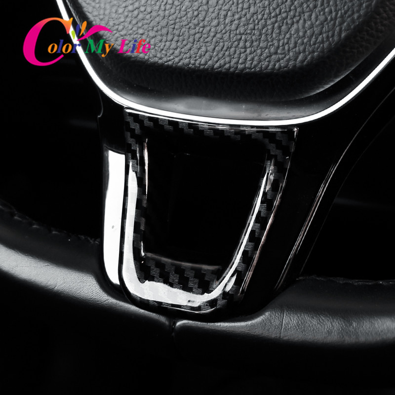 Színes My Life ABS autós kormánykerék panel díszítő borító burkolat matrica Volkswagen VW Golf 7 MK7 7.5 2013 - 2019 matricákhoz