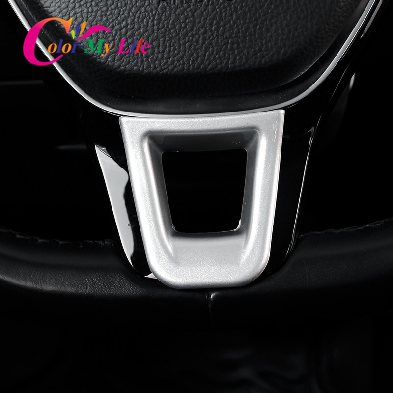 Színes My Life ABS autós kormánykerék panel díszítő borító burkolat matrica Volkswagen VW Golf 7 MK7 7.5 2013 - 2019 matricákhoz