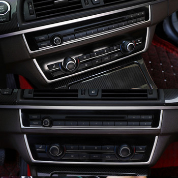 Автомобилен централен контролен изход на въздуха CD панел Декоративна облицовка Ярки стикери за BMW 10-16 Модели 5 Серия F10 F11 520li 525li 528li