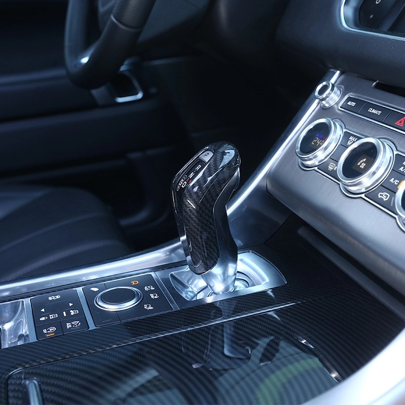 ABS szénszálas stílusú autós sebességváltó fejgomb burkolat burkolat Land Rover Range Rover Sport 2014-2019 autóformázó tartozékokhoz
