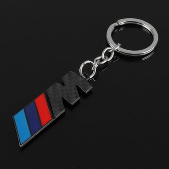 1PCS метален кух автомобилен стайлинг ключодържател с дълга верига за bmw M3 M5 Tricolor 4s магазин Бизнес подарък автомобилни аксесоари висулка ключодържател