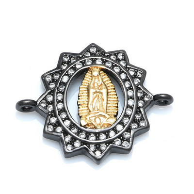 Szűz Mária Connector Charms kiegészítők ékszerkészítéshez barkácsolás kézzel készített karkötők vallási ékszer Ajándék