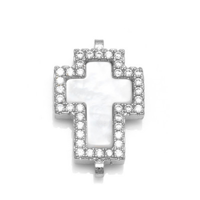 Jesus Christ Cross Connector Charms medál arany szál fekete kiegészítők ékszer karkötő készítéshez