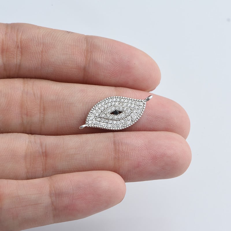 Evil Eye Connectors Bűbáj kiegészítőkhöz Ékszerkészítési kellékek Arany Ezüst Rózsa Arany Karkötő Barkács ékszerleletek