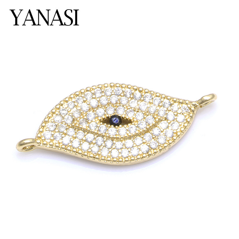 Evil Eye Connectors Bűbáj kiegészítőkhöz Ékszerkészítési kellékek Arany Ezüst Rózsa Arany Karkötő Barkács ékszerleletek