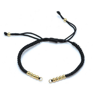 Kézzel készített Black Evil Eye Turkish Evil Eye Charms Connector ékszer készítés arany fekete CZ sárgaréz karkötő nyaklánc