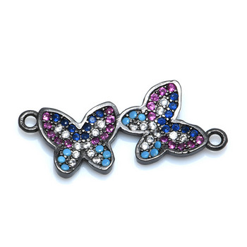 Направи си сам находки за бижута Charms Rainbow Colorer Butterfly Connectors Аксесоари за жени Ръчно изработени гривни Обеци Изработка на бижута