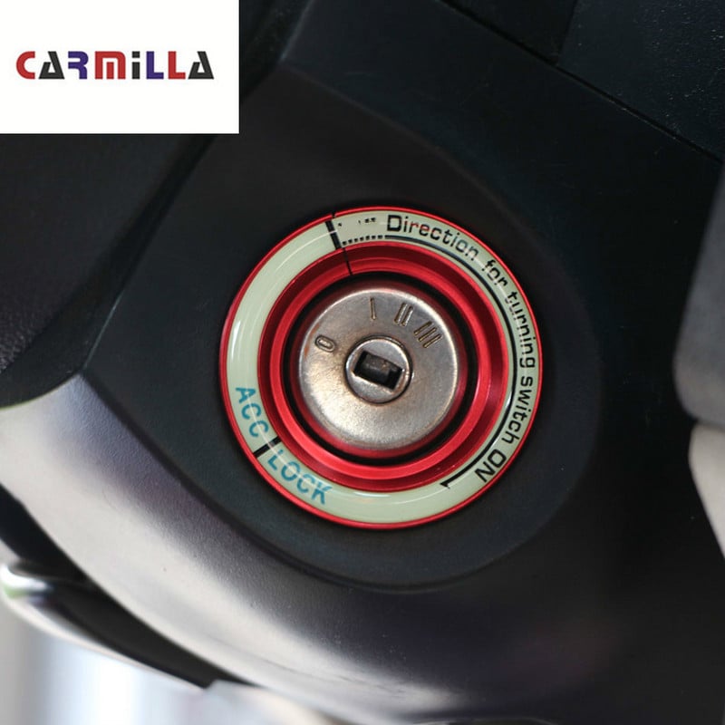 Оформление на автомобил Светещо запалване Ключалка пръстен Декорация Капак за Ford Focus 2 3 4 2005-2017 за Focus ST RS Аксесоари за Еверест