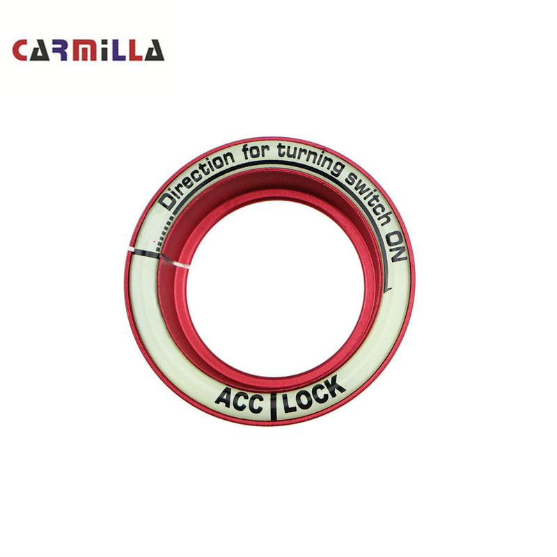 Оформление на автомобил Светещо запалване Ключалка пръстен Декорация Капак за Ford Focus 2 3 4 2005-2017 за Focus ST RS Аксесоари за Еверест