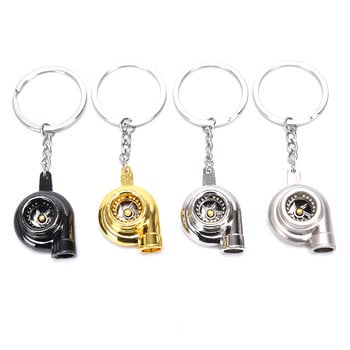 Real Whistle Sound Turbo Keychain Sleeve Bearing Spinning Auto Part Model Turbine Turbocharger Ключодържател Пръстен Ключодържател Ключодържател