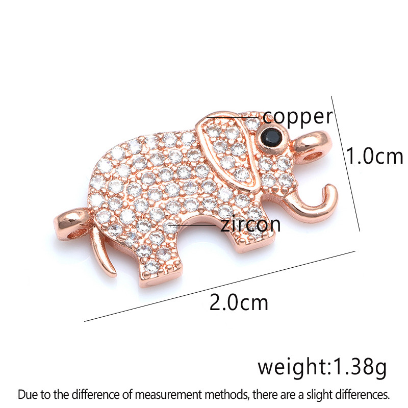 Χειροποίητο γυναικείο βραχιόλι δώρο Elephant Animals για κοσμήματα κατασκευής χάλκινου ζιρκονίου