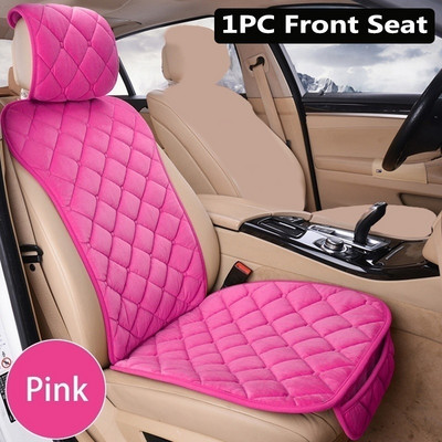 Pliušiniai automobilio galinės sėdynės užvalkalai Universalus žiemos šiltas automobilio priekinės galinės sėdynės pagalvėlės kilimėlis, apsauga, salono priedai