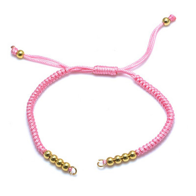 Κόκκινο μαύρο ροζ μπλε υφαντό σχοινί ρυθμιζόμενη αλυσίδα για γυναίκα άντρας Παιδικό βραχιόλι Making Diy Handmade Connectors βραχιόλι