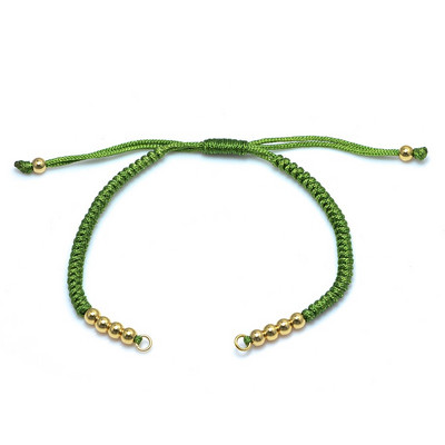 Κόκκινο μαύρο ροζ μπλε υφαντό σχοινί ρυθμιζόμενη αλυσίδα για γυναίκα άντρας Παιδικό βραχιόλι Making Diy Handmade Connectors βραχιόλι