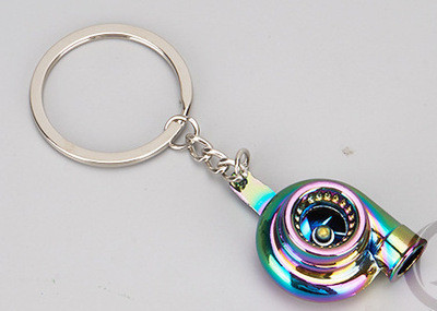 Uus Mini Turbo Turboülelaaduriga võtmehoidja Creative Metal Keyring Kinnitav Turbiini Võtmehoidja Ripats Auto Interjööri Aksessuaarid Meestele Kingitus