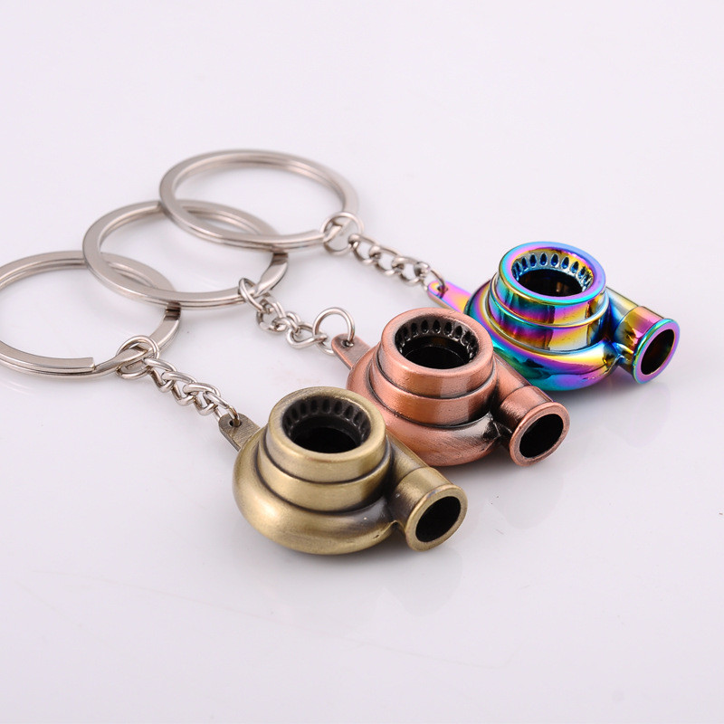 Uus Mini Turbo Turboülelaaduriga võtmehoidja Creative Metal Keyring Kinnitav Turbiini Võtmehoidja Ripats Auto Interjööri Aksessuaarid Meestele Kingitus