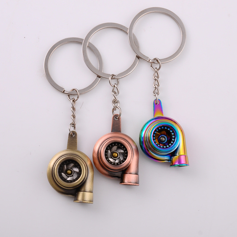 Uus Mini Turbo Turboülelaaduriga võtmehoidja Creative Metal Keyring Kinnitav Turbiini Võtmehoidja Ripats Auto Interjööri Aksessuaarid Meestele Kingitus