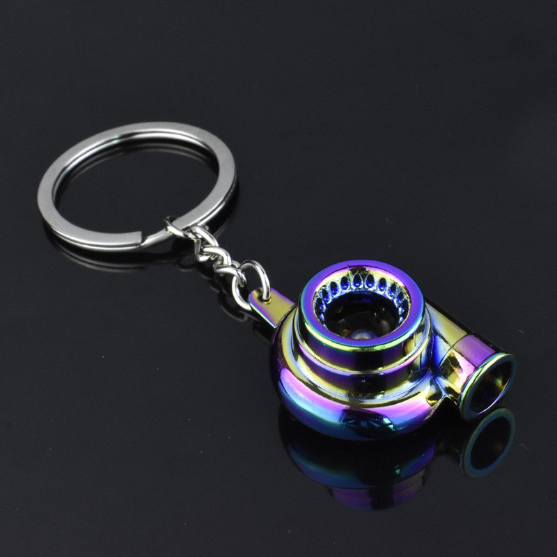 Uus Mini Turbo Turboülelaaduriga võtmehoidja Creative Metal Keyring Kinnitav Turbiini Võtmehoidja Ripats Auto Interjööri Aksessuaarid Meestele Kingitus