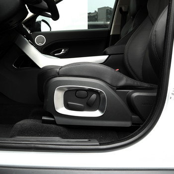 ABS Chrome Κάλυμμα πλαϊνού πλαισίου καθίσματος αυτοκινήτου Διακοσμητικές παγιέτες για αξεσουάρ εσωτερικού χώρου Land Rover Range Rover Evoque 2012-2018