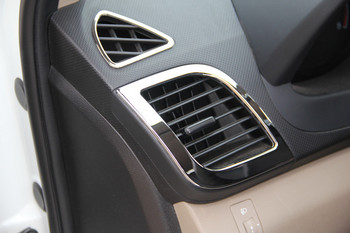 12-компонентен капак на дръжката на вратата за изход на климатика ABS хромирана декорация за Solaris accent car хечбек 2011-2015 2011-16