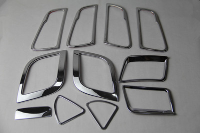 12-компонентен капак на дръжката на вратата за изход на климатика ABS хромирана декорация за Solaris accent car хечбек 2011-2015 2011-16