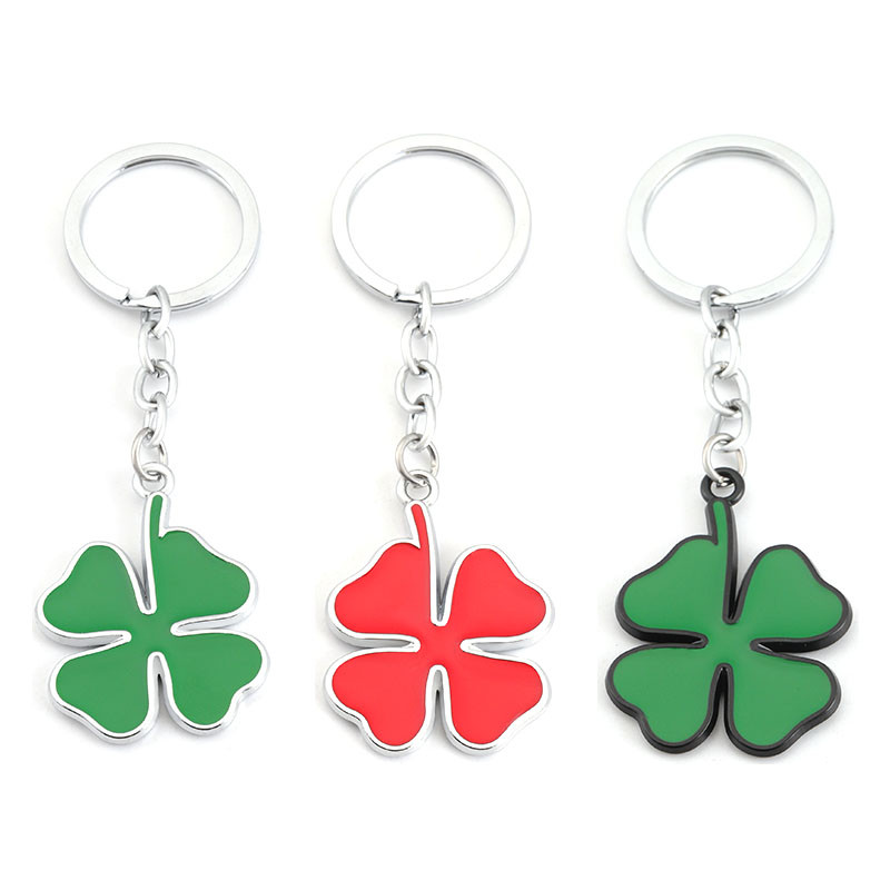 Breloc masina verde cu patru foi trifoi breloc breloc suport inel pentru Alfa Romeo 147 156 164 166 159 GT Giulia Giulietta Stelvio