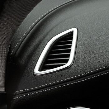 Табло от неръждаема стомана Климатик Изходна рамка Декорация на капака за Mercedes Benz C Class W205 GLC X253 2015-2020