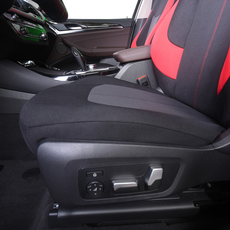 2 БР. Калъфи за предни седалки на автомобила с мрежа 3 мм Калъф за автомобилен продукт Външни части Червен птичи поглед за fordfocus, за TOYOTA-RAV4