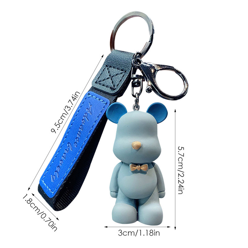 Auto Bear Doll Võtmehoidja Armas võtmehoidja Loomade Võtmehoidja Paelapaela kott Auto võtmehoidja hoidja Aksessuaarid Tüdrukutele Poistele Lastele Teismelistele