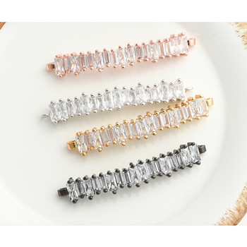 Cubic Zirconia Crystal Connectors Αξεσουάρ για βραχιόλια Κολιέ Σκουλαρίκια Κοσμήματα Κατασκευή DIY Handmade Woman Jewelry Findings