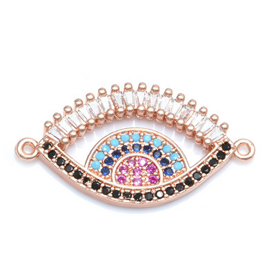 4 színű luxus nagy arany szálkás Evil Eye Charms csatlakozó tartozékok ékszer karkötő készítés barkács kézzel készített ékszer ajándék