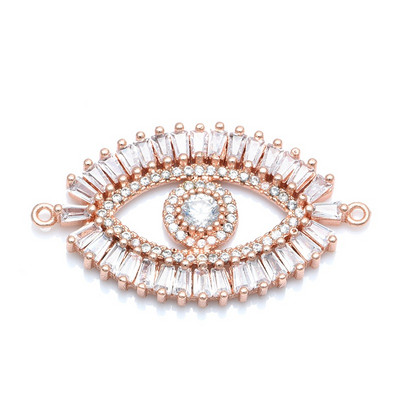 4 színű luxus nagy arany szálkás Evil Eye Charms csatlakozó tartozékok ékszer karkötő készítés barkács kézzel készített ékszer ajándék