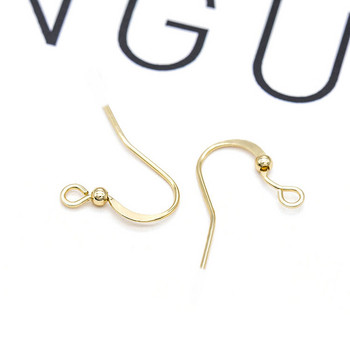 20PCS 14-каратово златно покритие Куки за обеци с кабел за уши за изработка на обеци Направи си сам Аксесоари за бижута на едро