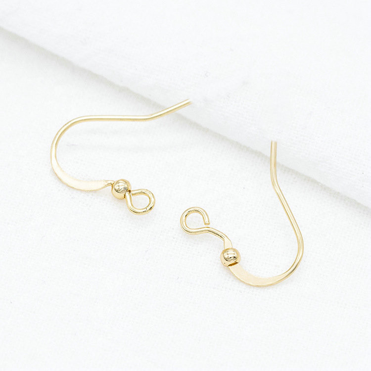 20PCS 14-каратово златно покритие Куки за обеци с кабел за уши за изработка на обеци Направи си сам Аксесоари за бижута на едро