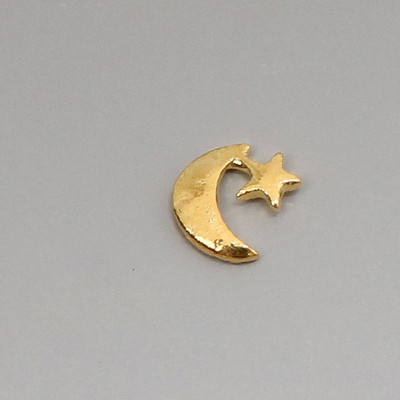10db Arany Maria Cross Angel Unicorn Epoxy Forma Filler Beauty Nail Decor barkács ékszer Findings Love Moon Filling Kiegészítők C582