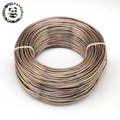 Aliuminio viela, skirta papuošalų dizainui gaminti „pasidaryk pats“ karolių apyrankė 0,8 mm 1 mm 1,5 mm 2 mm 3 mm minkšta karoliukų bonsai spalvota rankdarbių rėmelio viela