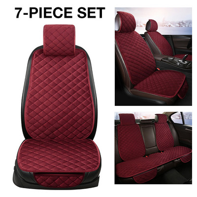 Universal χειμερινό ζεστό κάλυμμα καθίσματος αυτοκινήτου Αντιολισθητικό μαξιλάρι εμπρός πίσω καθίσματος Αναπνεύσιμο μαξιλαράκι Προστατευτικό κάλυμμα καθίσματος αυτοκινήτου