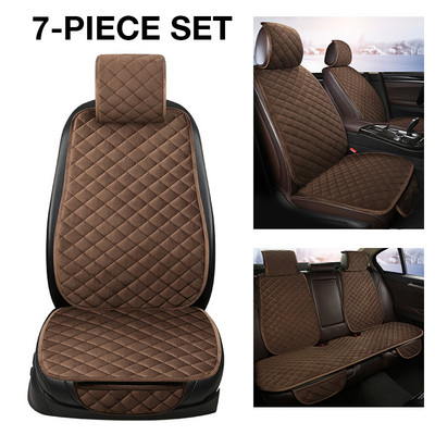 Universal χειμερινό ζεστό κάλυμμα καθίσματος αυτοκινήτου Αντιολισθητικό μαξιλάρι εμπρός πίσω καθίσματος Αναπνεύσιμο μαξιλαράκι Προστατευτικό κάλυμμα καθίσματος αυτοκινήτου