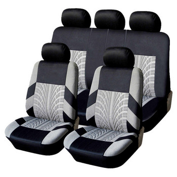 KBKMCY Бродирани калъфи за седалки за Lada polo 9n 6r golf 6 vw Универсални калъфи за седалки с TireTrack детайлен стил