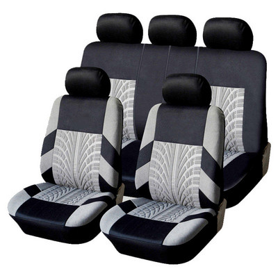 Κεντηματικά καλύμματα καθισμάτων KBKMCY για Lada polo 9n 6r golf 6 vw Universal καλύμματα καθισμάτων αυτοκινήτου με στυλ λεπτομέρειας TireTrack