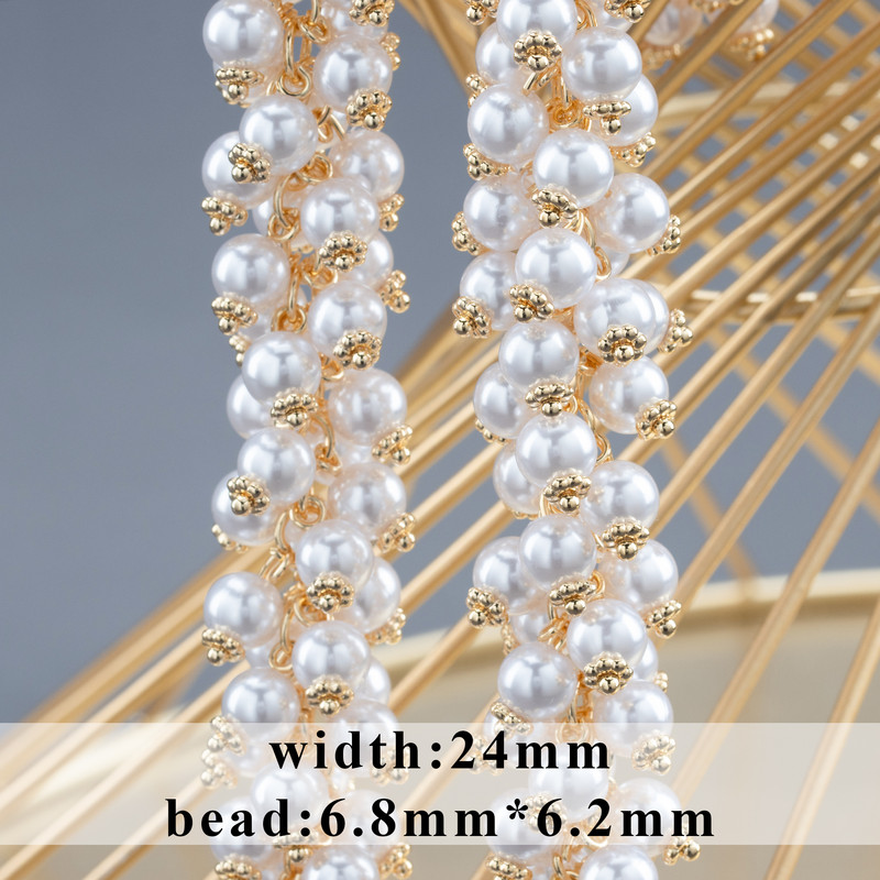 GUFEATHER C175, barkácslánc, REACH bérlet,nikkelmentes,18k aranyozott,igazi gyöngy,varázslatok,barkács karkötő nyaklánc,ékszerkészítés,50cm/tétel