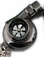 Valódi Whistle Sound turbó kulcstartó hüvely csapágy forgó autóalkatrész modell turbina turbófeltöltő kulcstartó gyűrű kulcstartó kulcstartó
